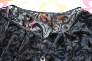 Before - garroting by gathers