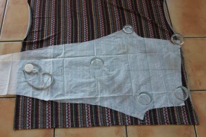 pattern piece in place